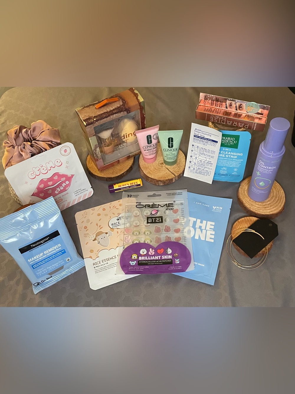 Face Care Skincare Set-Clinique, Mario Badescu, Neutrogena, Peach Slices, Loreal